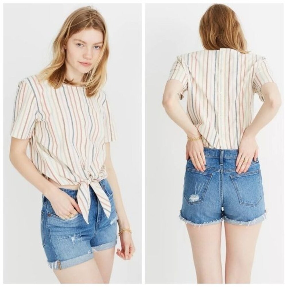 Madewell High-Rise Denim Shorts in Jordie Wash Style L4396 size 25